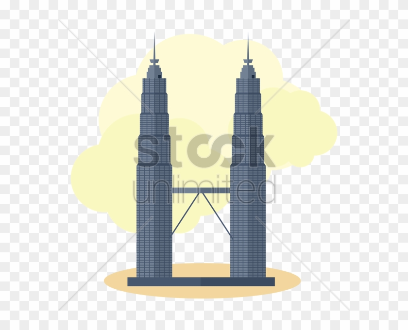 Petronas Twin Towers Vector Graphic Clipart - Petronas Twin Towers Illustration #287414