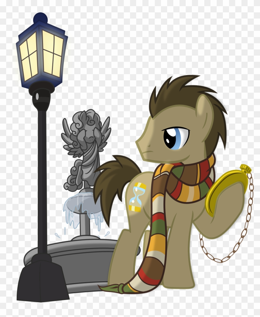 Doctor Hooves And Weeping Angel By Vector-brony - Doctor Who My Little Pony #287427