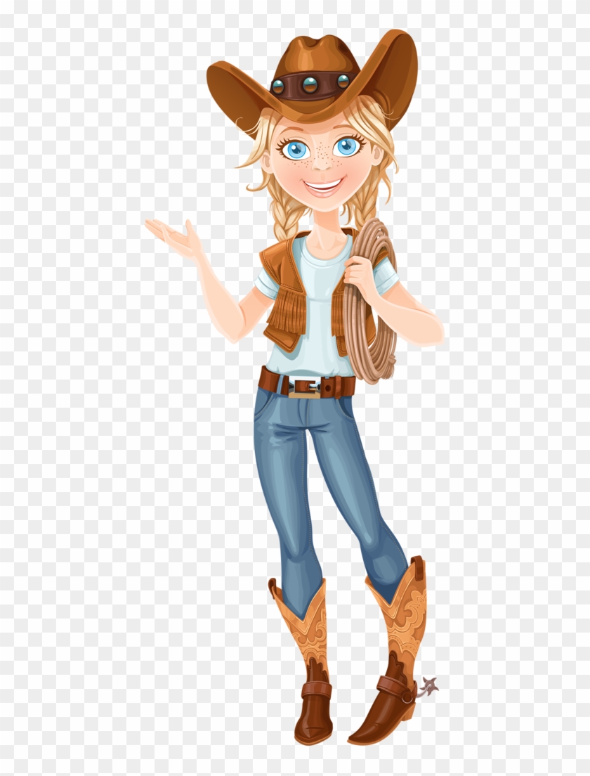 Cross Stitch - Cartoon Cowgirl #287464