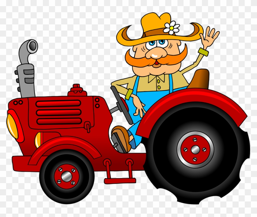 Tractor Cartoon Farm Clip Art - Tractor Cartoon Farm Clip Art #287572