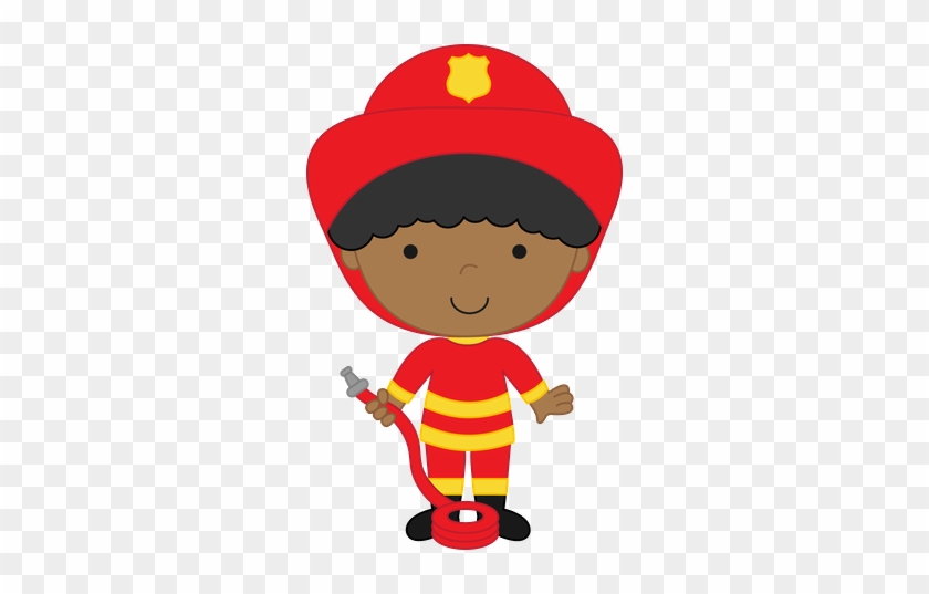 Profissões - Minus - Firefighter Girl Clipart #287652