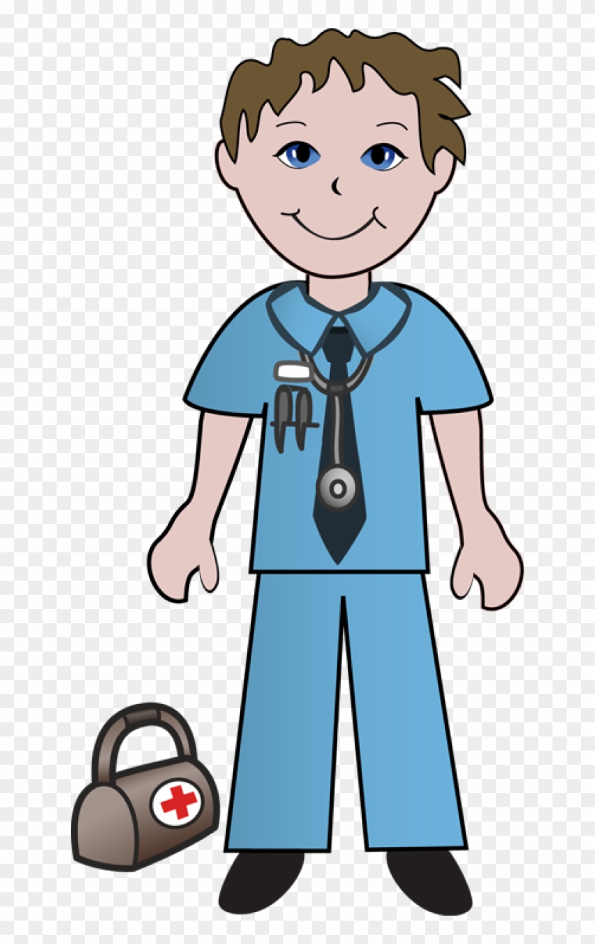 Clipart Of Doctor, Doctors And Ready - Male Nurse Clipart #287688
