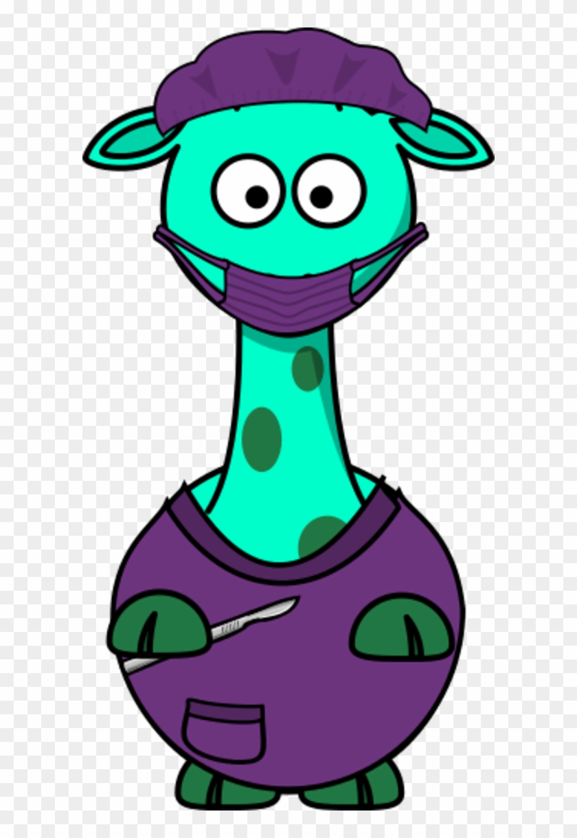 Giraffe As A Doctor - Cartoon Giraffe #287734