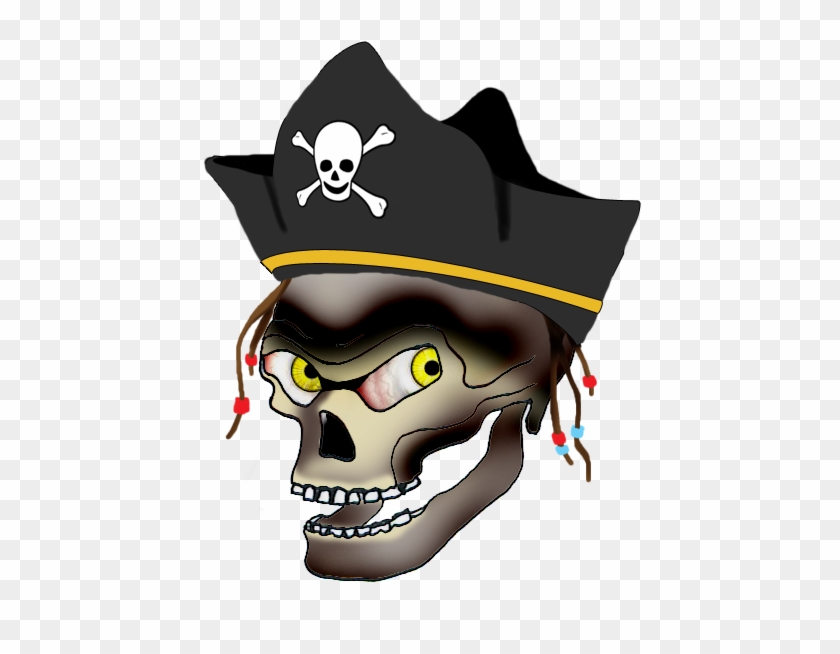 Pirate Captain Skull - Pirate Skulls Png #287922