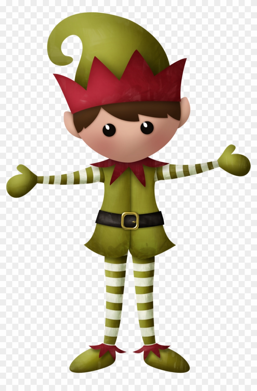 Merry Christmas Clipart Elf - Duendes De Santa Png #287959