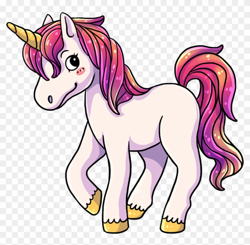 Cute Unicorn Fantasy Clipart - Clipart Image Of Unicorn #287980