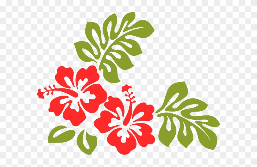 Hibiscus Svg Clip Arts 600 X 468 Px - Hawaiian Flower Throw Blanket #287991