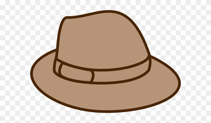 Hat Beige Clip Art - Fedora #287992