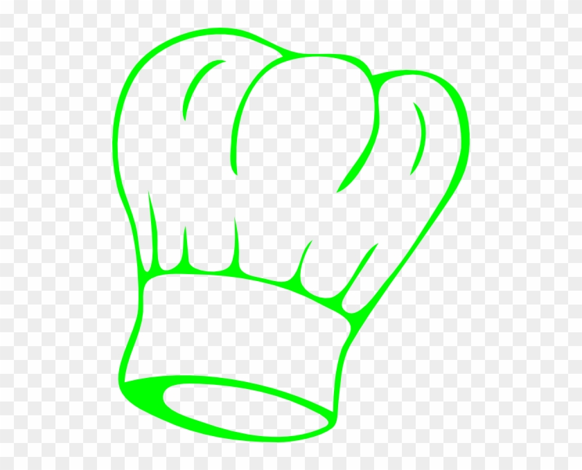 Chef Hat Green Clip Art - Chef Hat Black And White #288028