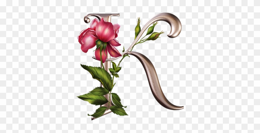 Entradas Sobre Alfabeto Plateado Con Flores Rosas En - K Letters Images Beautiful #288177
