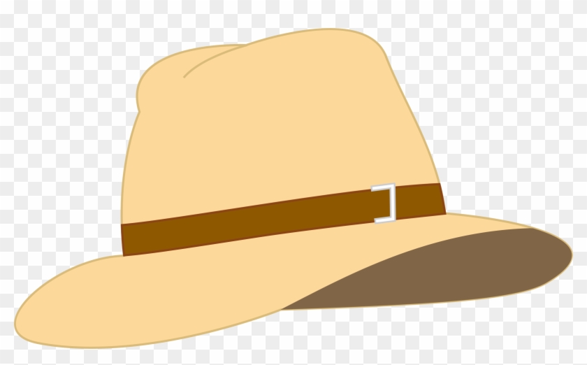 Beige Fedora Hat - Vacation Hat Clip Art #288204