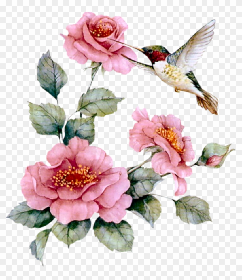 Aprender Manualidades Es Facilisimo - Hummingbird With Pink Roses Necklace ,bird Gifts #288207