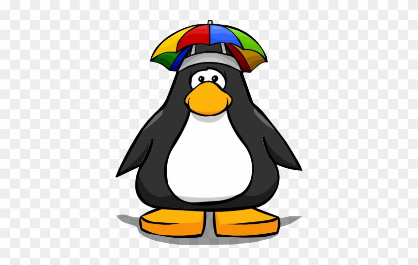 Umbrella Hat Clipart - Club Penguin With Hat #288233