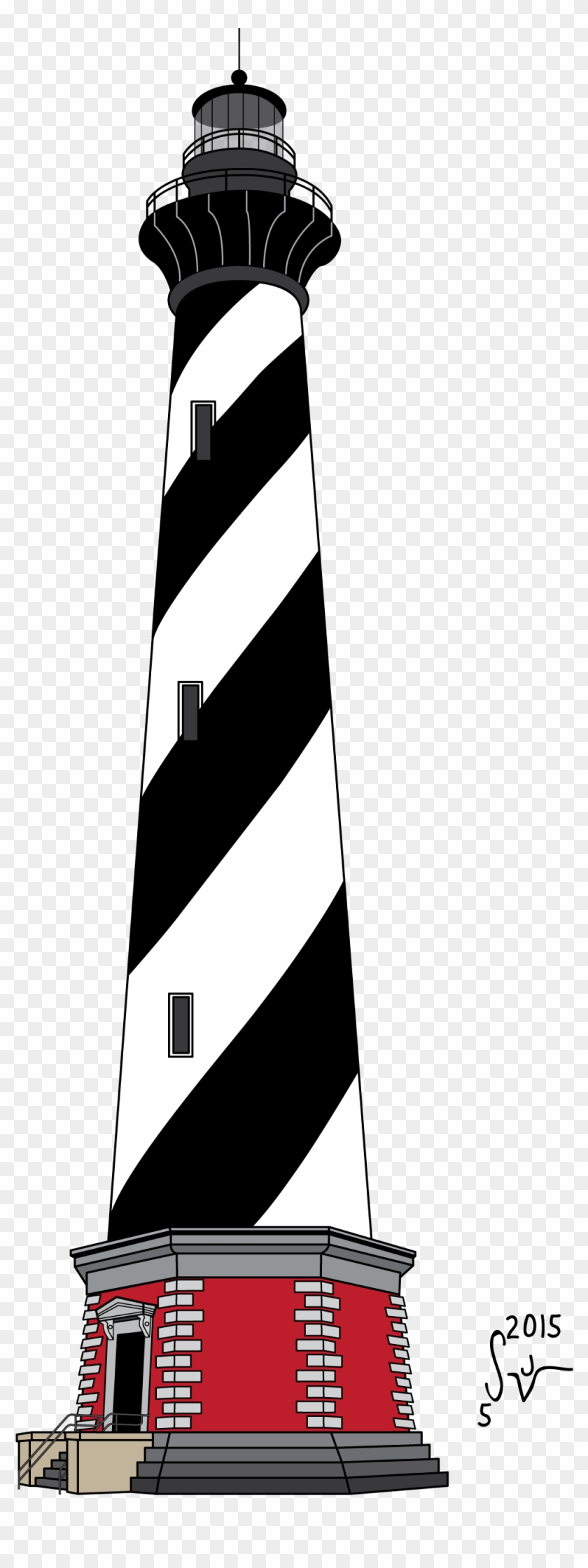 Cape Hatteras Lighthouse Clipart - Cape Hatteras Light #288275