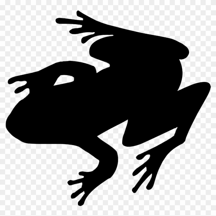 Funny Frog Silhouette, Frog Silhouette - Frog Silhouettes #288288