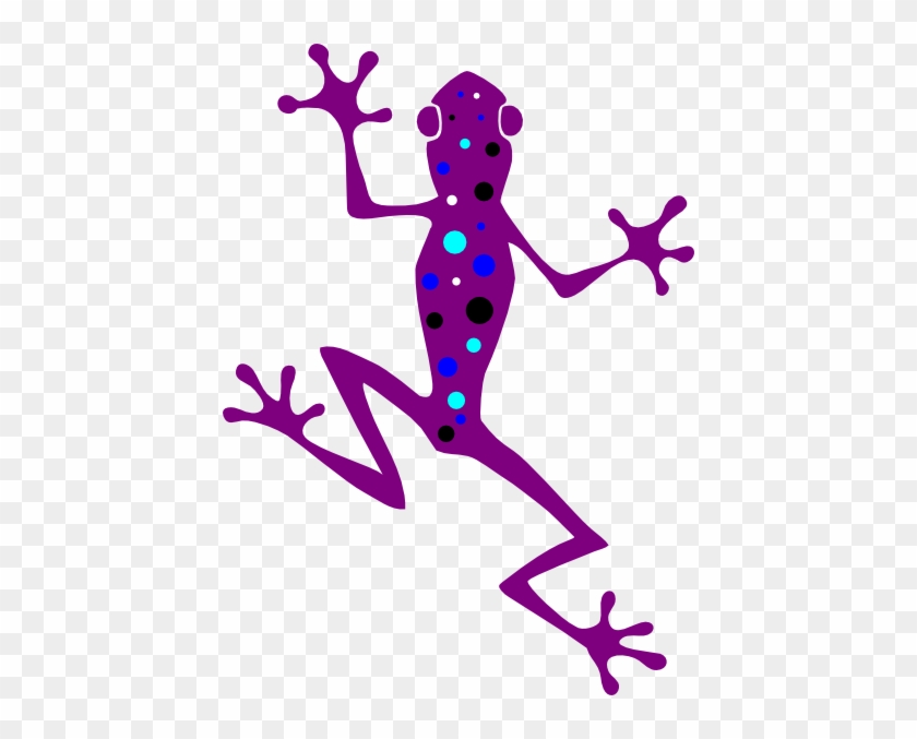 Purple Frog Clipart - Frog Vector Free #288338