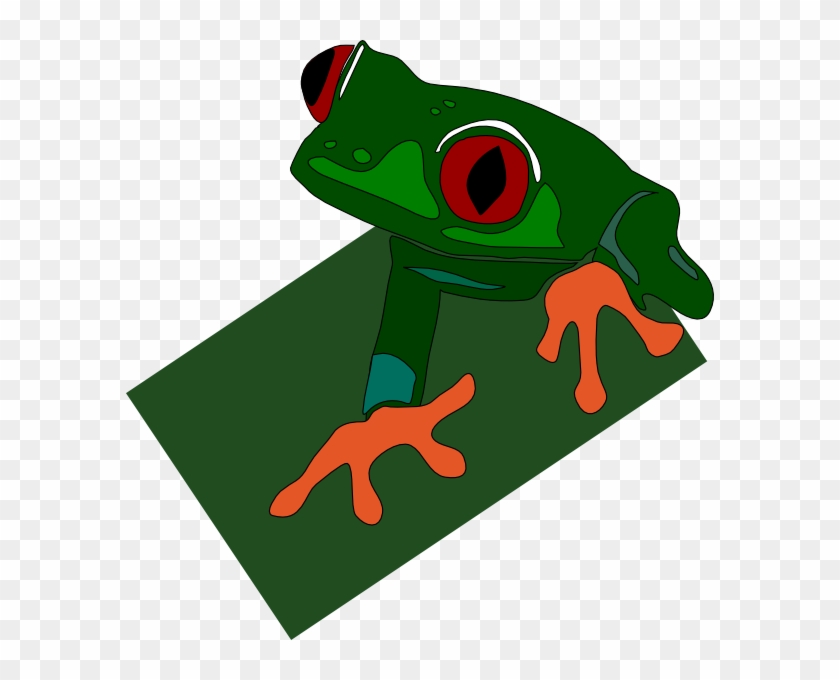 Red-eye Frog Clip Art Free Vector / 4vector - Frog Clip Art #288342