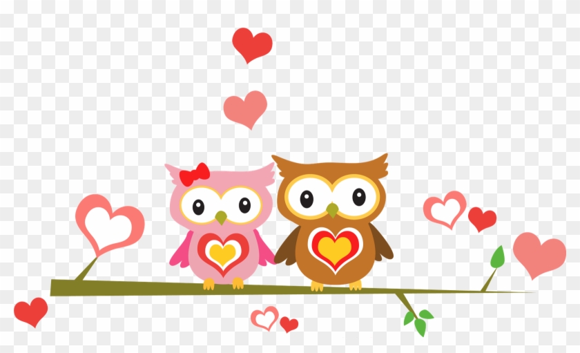 Love Cartoons Owl - Owl Couple Png #288387