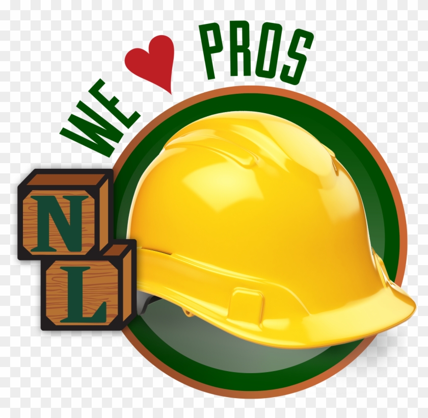 We 'heart' Pros Icon With Hard Hat - Trex Company, Inc. #288420