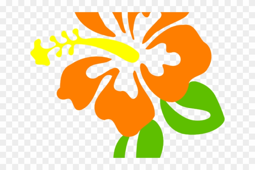 Hibiscus Clipart Orange Hibiscus - Flower Clipart #288435