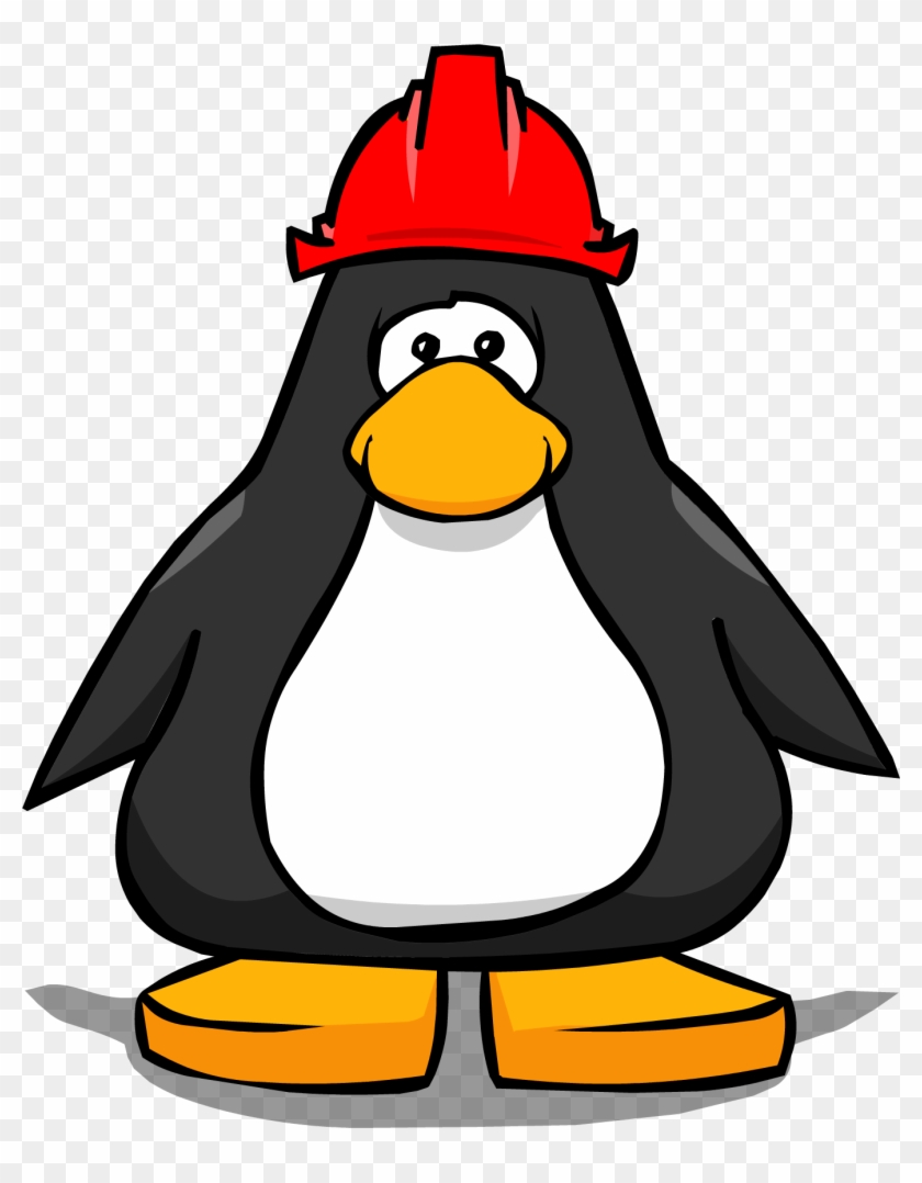 Red Hard Hat Ig - Club Penguin Tour Guide Hat #288437