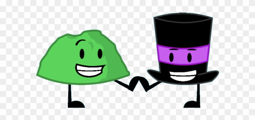 Top Hat Clipart Bfdi - Bfdi Green Rocky #288494