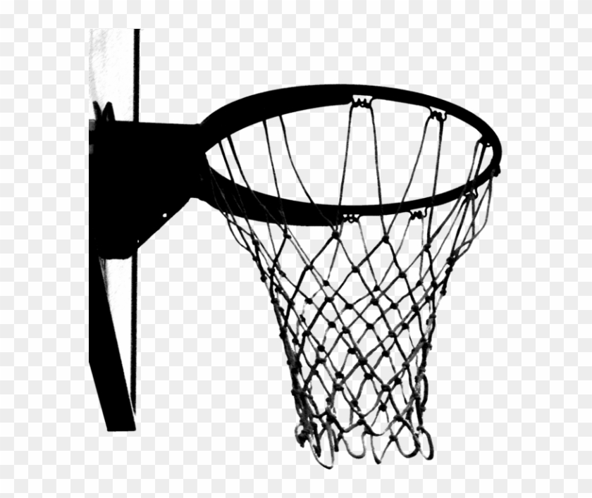Clipart Basketball Hoop Black And White Basketball - Goal Net Basketball Transparent #288511