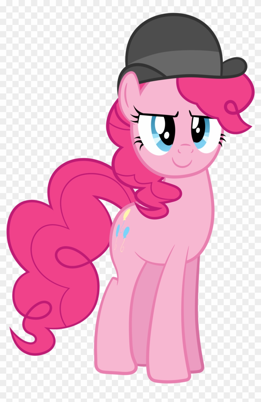 Pinkie In A Bowler Hat By Proenix - Pinkie Pie With Hat #288516