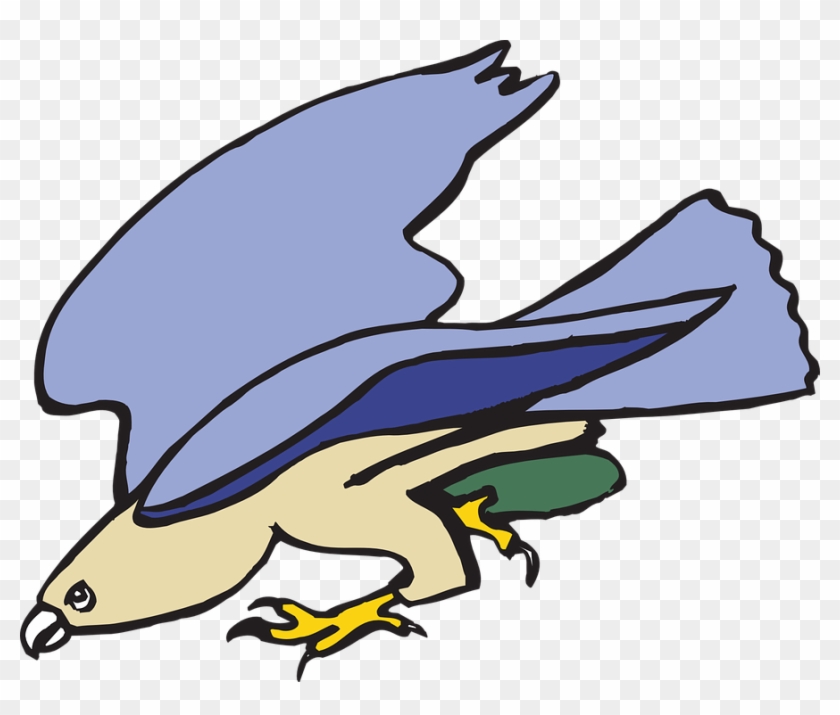 Cartoon, Bird, Flying, Wings, Art, Heron, Fly - Animated Kite Bird #288567