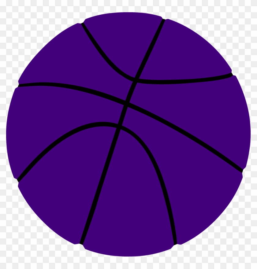 Purple Clipart Basketball - Sentido Obrigatorio #288571