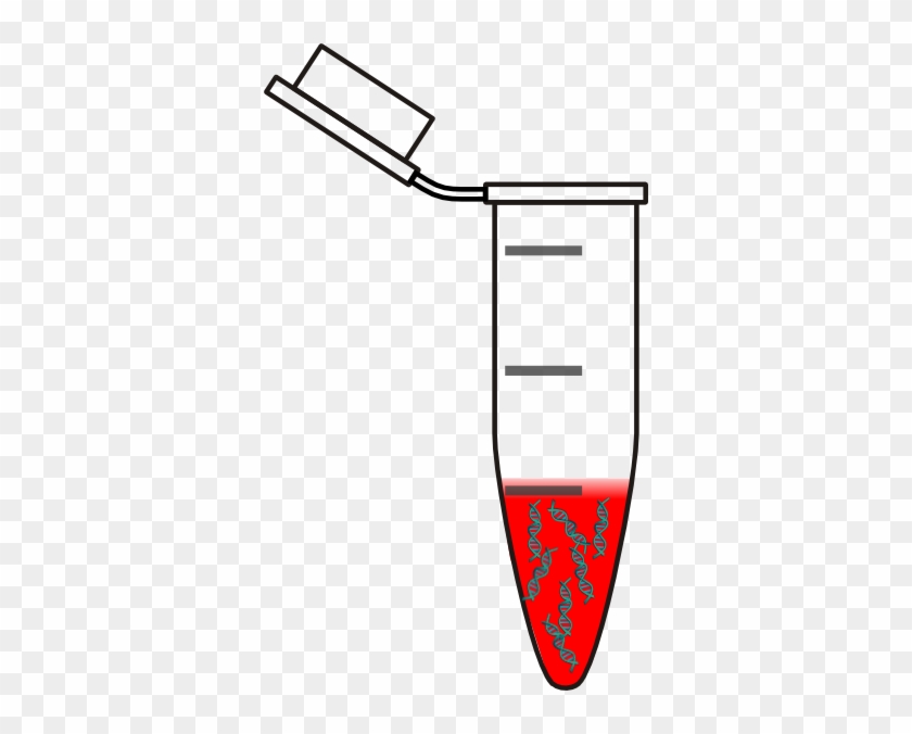 Eppendorf With Blood Dna Clip Art At Clker - Eppendorf Tube Dna #288619