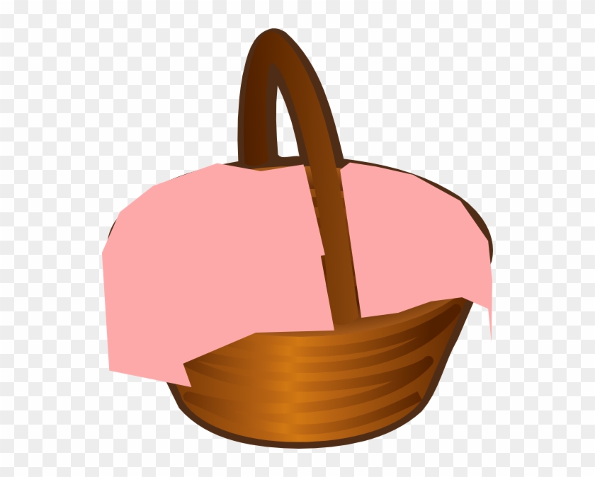 Pink Basket Cliparts - Baby Basket Cartoon Clipart Png #288631