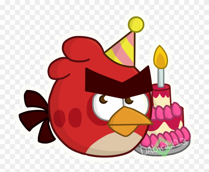 6th Anniversary Red By Crystalstars350 - Red Angry Bird Happy Birthday #288659