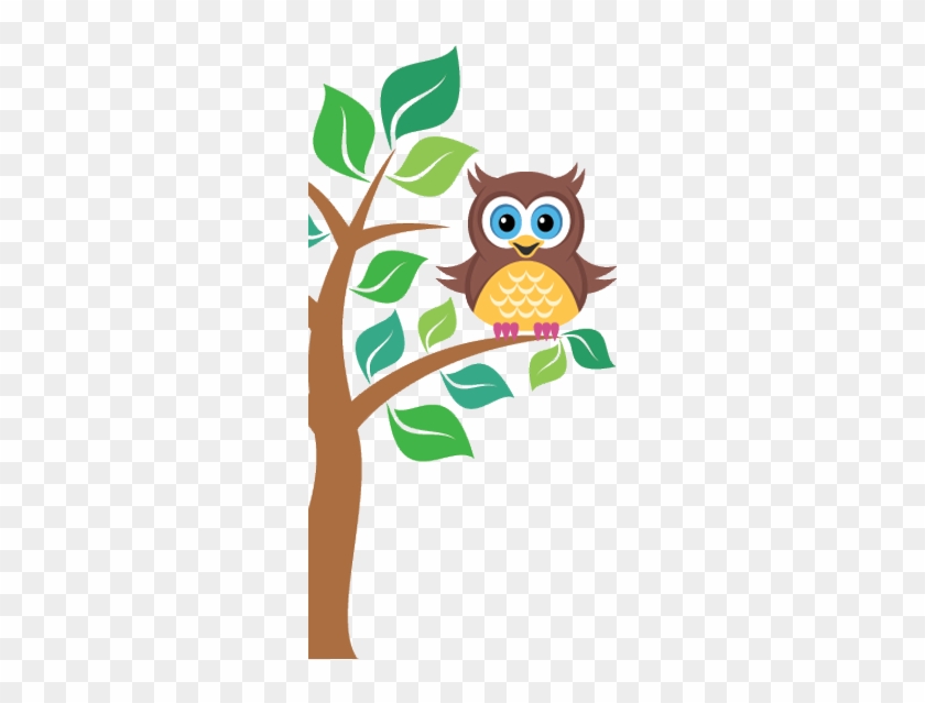 Nursery School In Southampton - Owl Sitting On Tree Clipart #288663