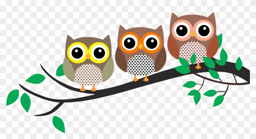 Big Image - Owl On A Branch Clipart #288717