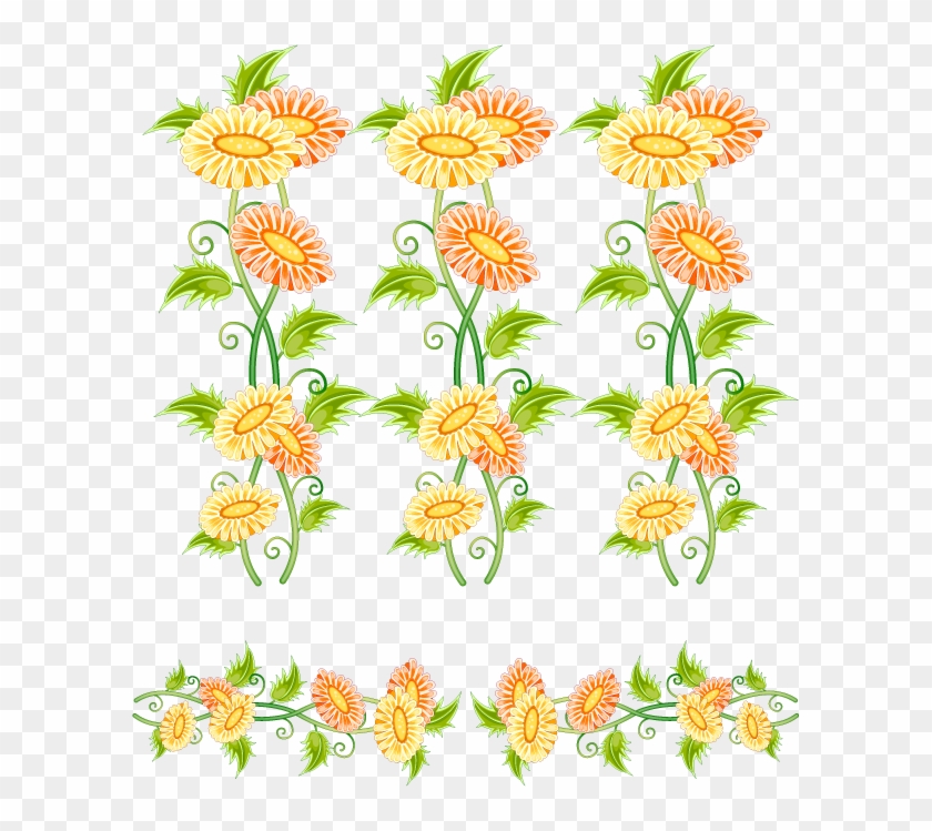 Flower Ornament Euclidean Vector Clip Art - Flower Ornament Euclidean Vector Clip Art #288772