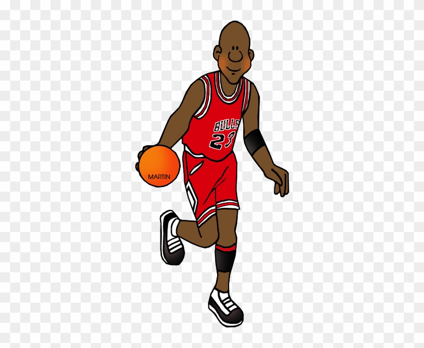 United States Clip Art By Phillip Martin Famous People - Michael Jordan Clipart Free #288773