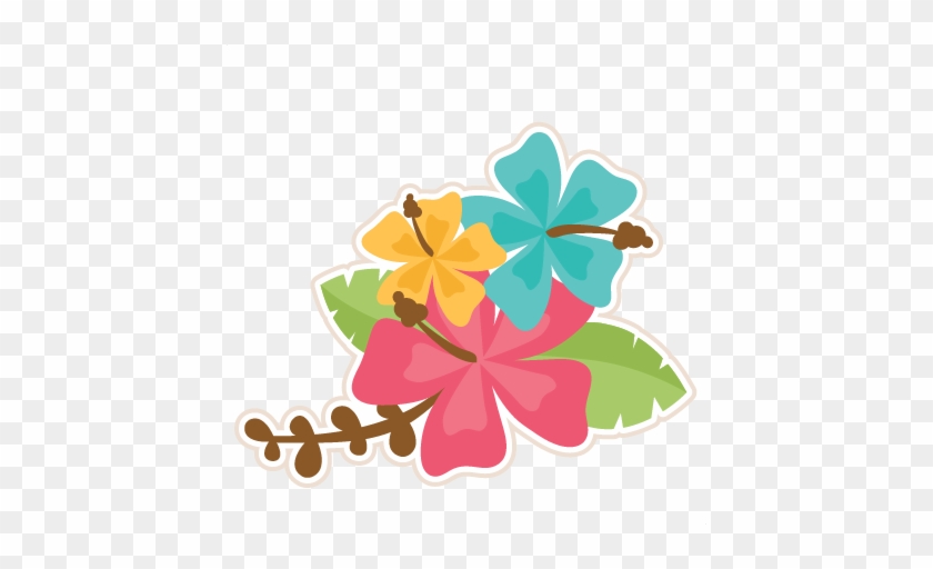 Hibiscus - Moana Leaves Clipart #288835