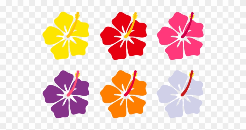 Colorful Hibiscus Flowers - Hibiscus Flower Cartoon #288841