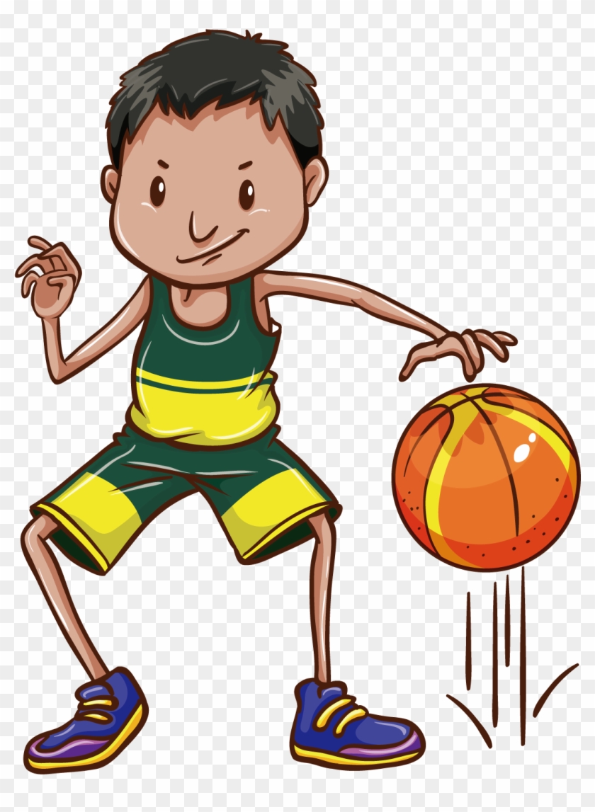 Basketball Drawing Clip Art - Bounce A Ball Clipart #288864