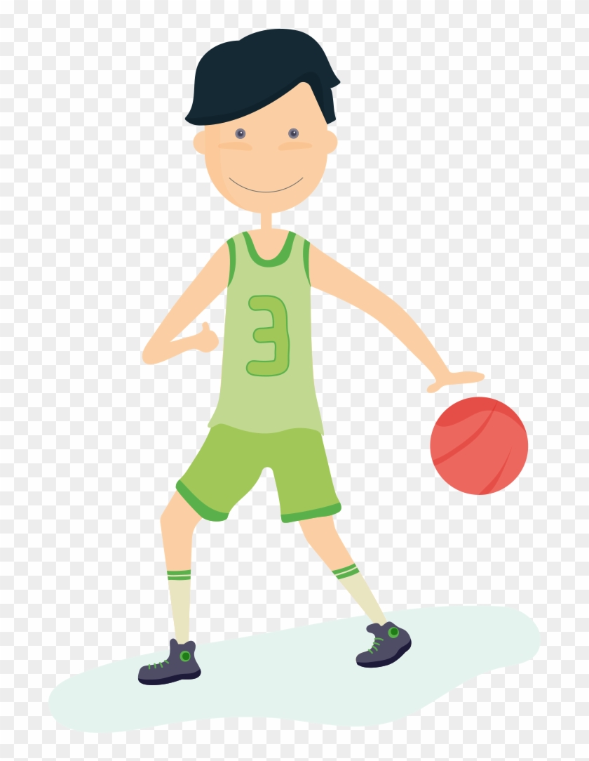 Basketball Boy Sport Clip Art - Basketball Boy Sport Clip Art #288886