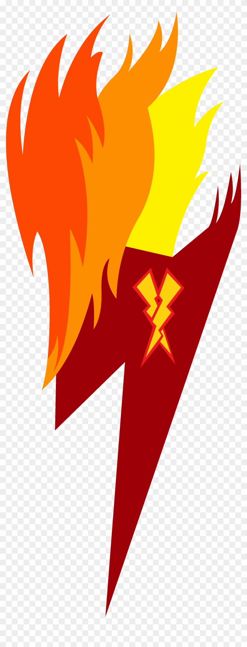 Flamerunner - Mlp Red Lightning Bolt Cutie Mark #288912