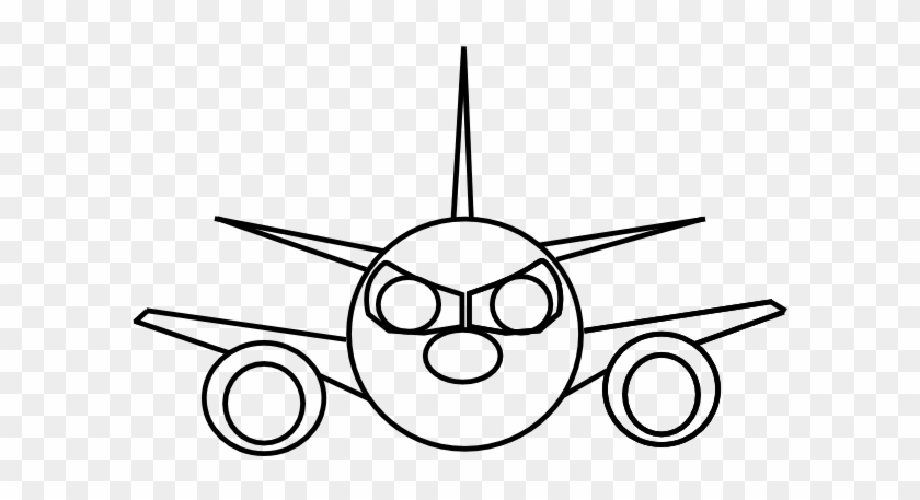 Airplane Clip Art At Clker - Cartoon Plane Front View #288927