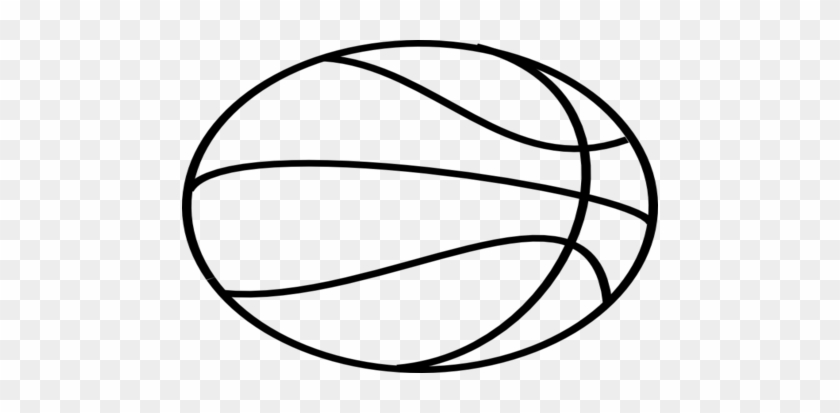 Basketball Silhouette Clip Art Black And White - Basketball Drawing #288943