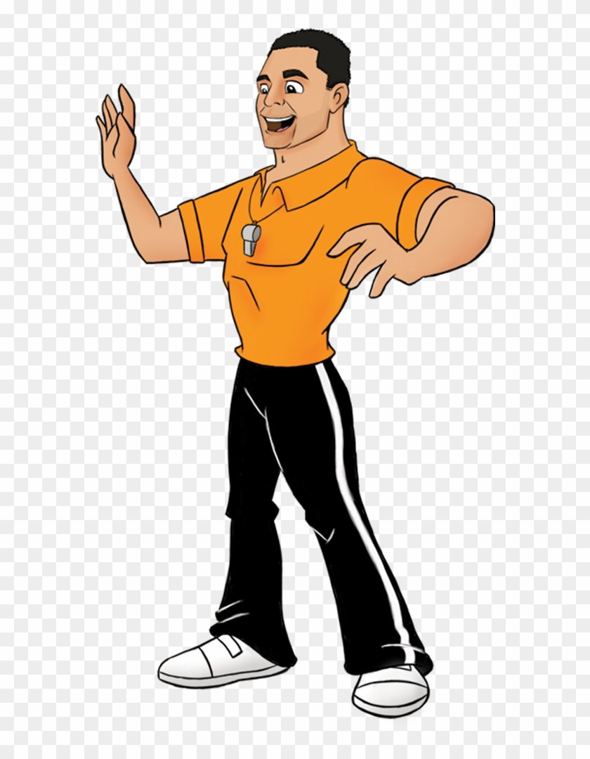 Graphics For Soccer Coach Graphics - Cartoon Coach Png #288994