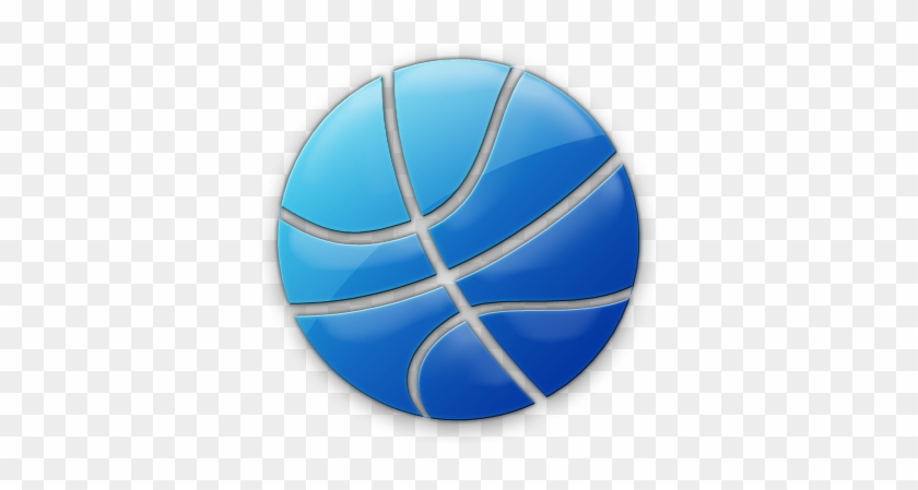 Blue And White Basketball Ball Clipart - Basketball #289070