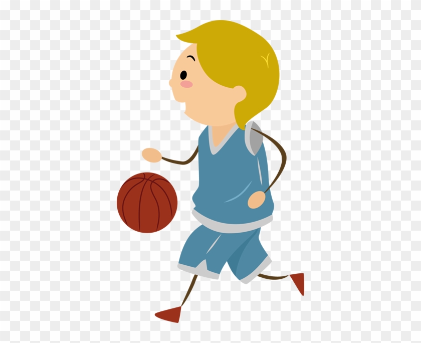 Boy Playing Basketball Kids Sticker - Basketball Moves #289126