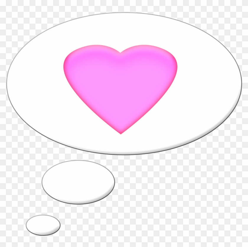 Pink Speech Bubble Heart - Heart #289150