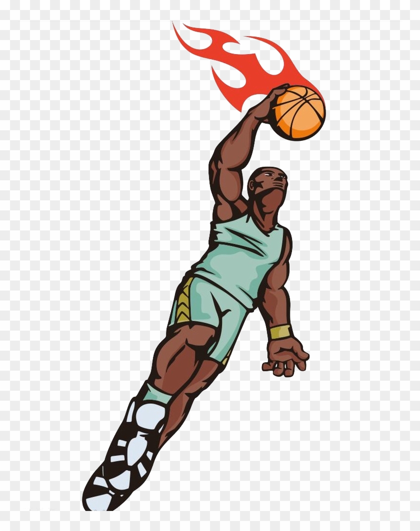 Basketball Sport Slam Dunk Illustration - Basketball Sport Slam Dunk Illustration #289234