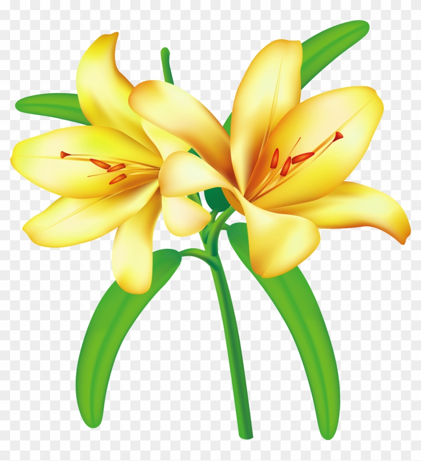 Free - Yellow Flowers Clipart Png #289359
